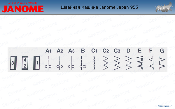 Швейная машина Janome Japan 955