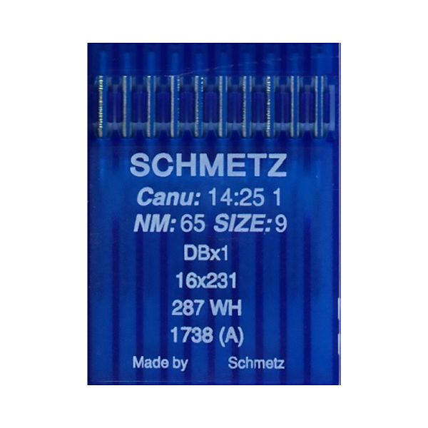 Швейные иглы для промышленных машин Schmetz DBx1 1738 SERV 7 SPI №65