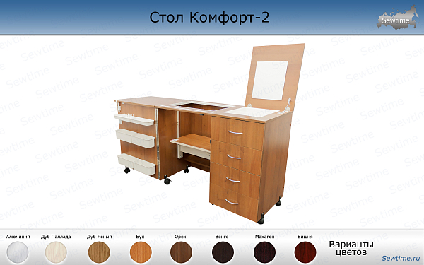 Стол Комфорт-2 (орех аида) для швейной машины