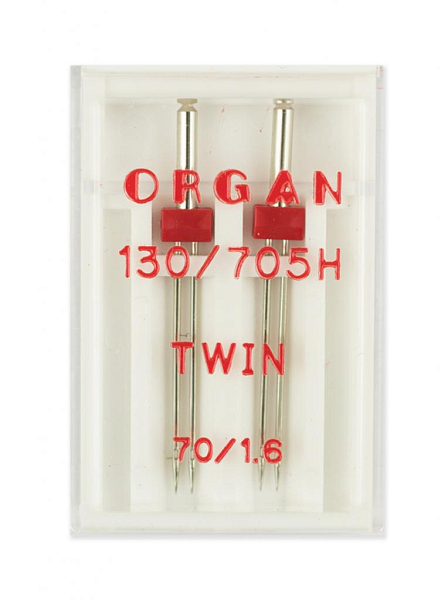 Иглы Organ двойные 2-70/1.6 130/705H