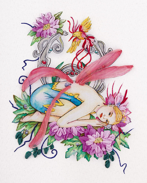 Набор для вышивания Panna Фея цветов ЖК-2042