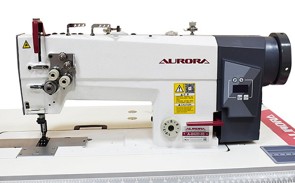 Двухигольная промышленная швейная машина Aurora A-842D-03 с прямым приводом-