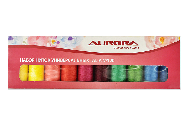Набор ниток Aurora AU-1205, 10x200, Talia, №120