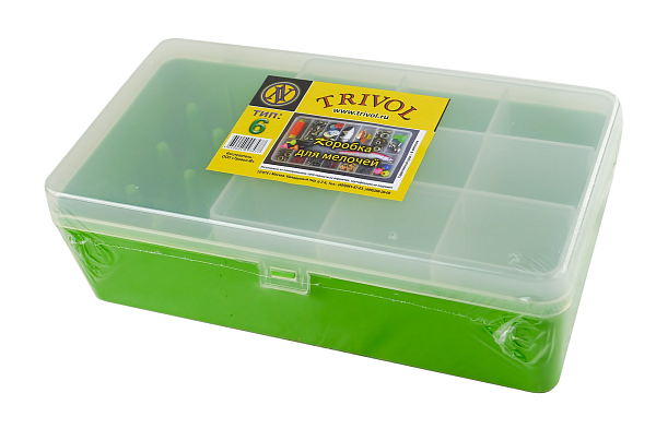 Коробка для мелочей Тривол-М Тип-6, арт. 05 05 067 (цвет салатовый)