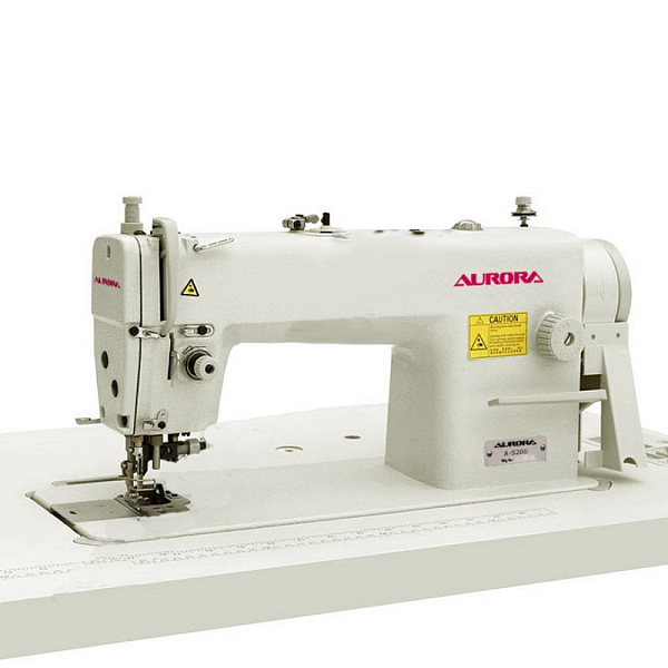 Прямострочная промышленная швейная машина с ножом обрезки края материала AURORA A-5200