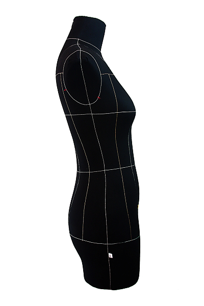 Манекен мягкий Monica, женский, Р-44, (цвет черный, комби) (Royal Dress Forms)