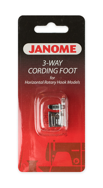 Janome 200-345-006 для 3-х тонких шнуров, резинок, жгутов, нитей