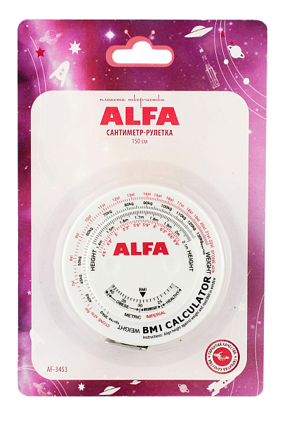 Сантиметр рулетка биометрическая Alfa AF-3453