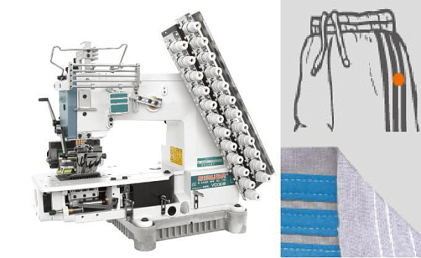 Промышленная швейная машина Siruba VC008-06064P/VPL/LS-A/R-DVU