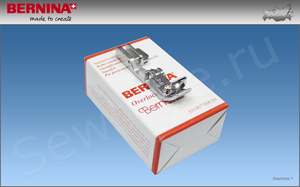 Лапка для оверлока Bernina 502 010 64 60 (A91467760C0A) для толстых шнуров, корда и канта